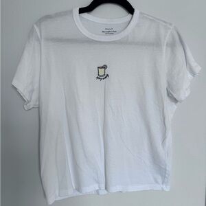 Abercrombie Short-Sleeved Margarita Graphic Skimming Tee - M